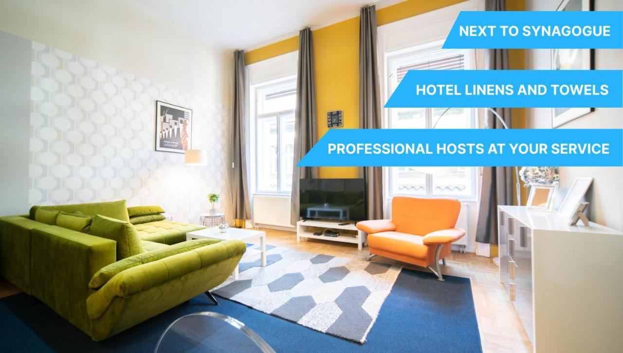Freeparking - Great Synagogue Apartment, 2 Bedroom, 5 People ,Wifi, Ac Boedapest Buitenkant foto